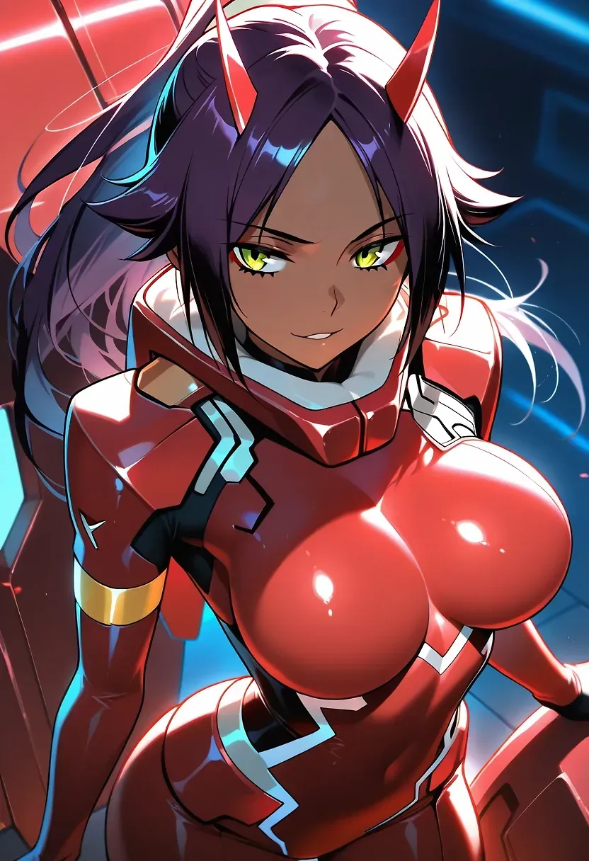 yoruichi cosplay zero two — Zero Two AI art