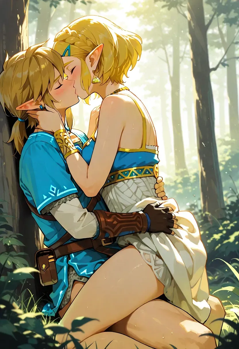 link, princess zelda, clothed ... by nekozzie