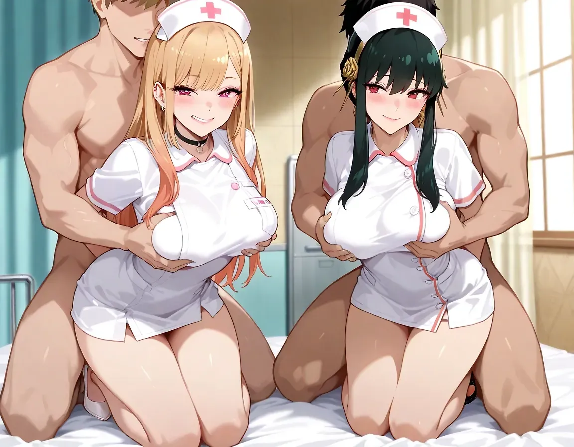 Yor and Marin's nurse training — Yor Forger AI art
