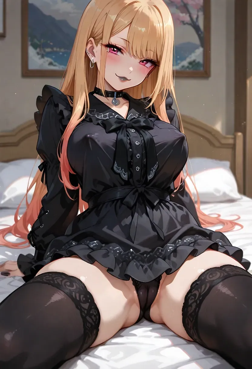 Marin Kitagawa, goth, cameltoe... by zuzul — Marin Kitagawa AI art