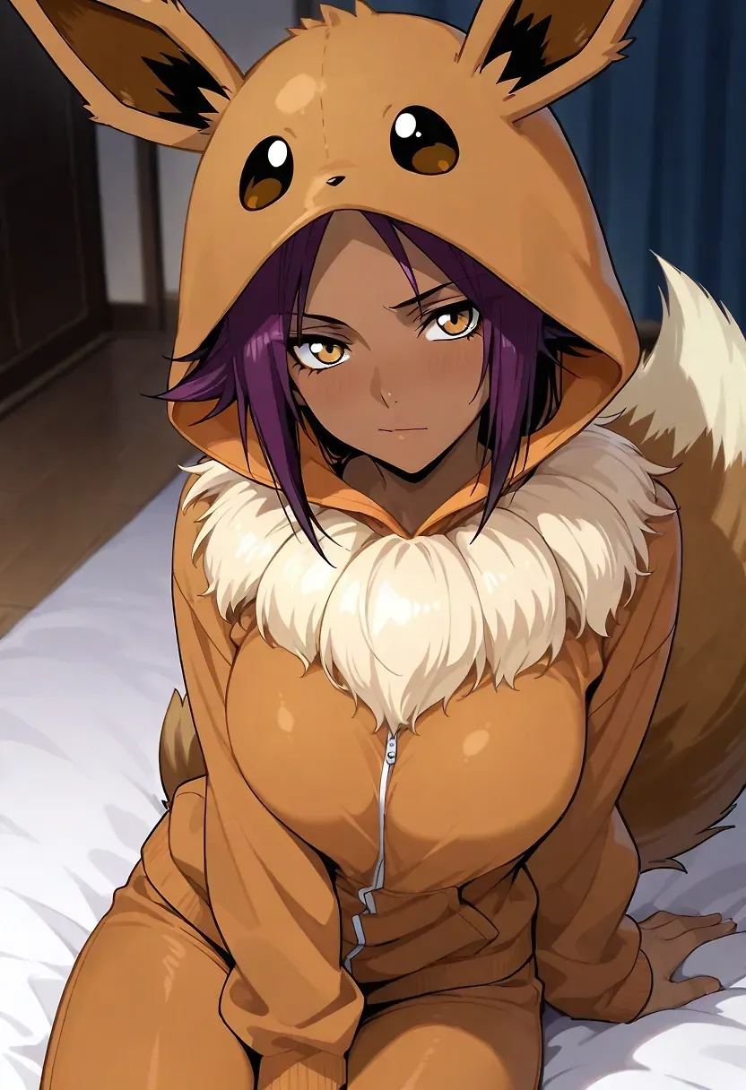 shihouin yoruichi, Eevee pyjam... by wesley33 — Yoruichi AI art
